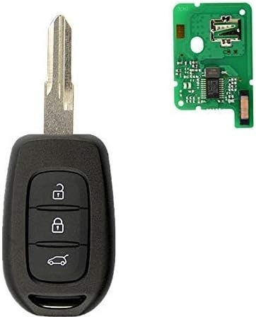 Husă Completă Pentru Cheie Auto Compatibilă Dacia Duster Logan Sandero Renault Symbol Trafic Vac102 Blade 3 Butoane 433mhz Pcf7961m 4a Cip Electronică Baterie