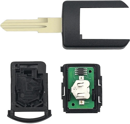 Telecomandă Completă Pentru Cheie Auto Techstar Compatibilă Opel Corsa C Combo Meriva Tigra Vauxhall 2 Butoane 433 Mhz 5wk48669 Hu46 Lamă