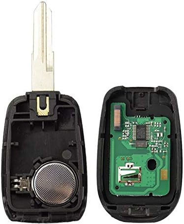 Husă Completă Pentru Cheie Auto Compatibilă Dacia Duster Logan Sandero Renault Symbol Trafic Vac102 Blade 3 Butoane 433mhz Pcf7961m 4a Cip Electronică Baterie