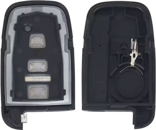 Techstar Husa Pliabilă Pentru Chei Auto Compatibilă Hyundai Sonata Azera Genesis Coupe Ix35 I30 I45 Kia Forte Sportage K2 K5 3 Butoane Cu Suport Portbagaj Hyn14 Lamă Stânga Fără Electronice