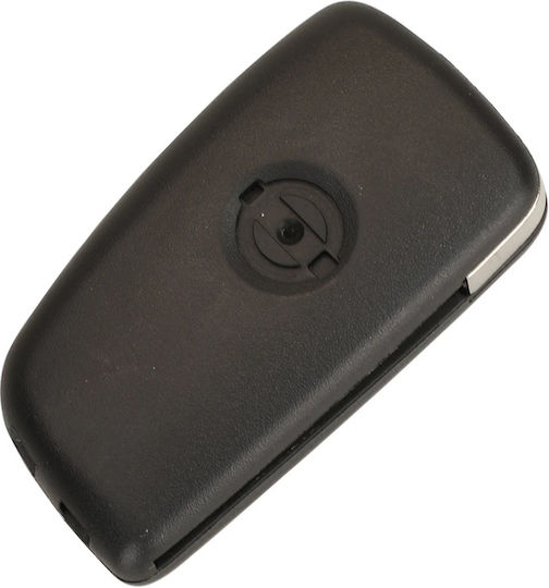Techstar Foldable Car Key Case Compatible Nissan Qashqai Juke Sunny 3 Buttons Hold Trunk Button Blade Included Without Electronics