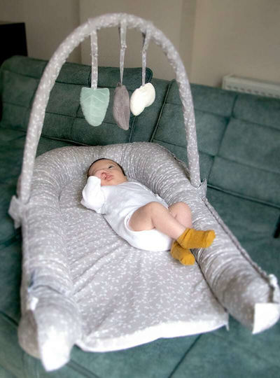 Baby Jem Baby-Kissen Nest Grau
