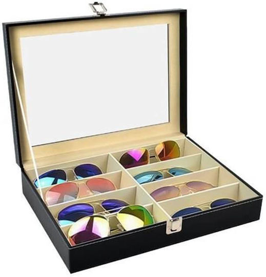 Glasses Storage Case 34 X 24.5 X 7.5 Cm Black