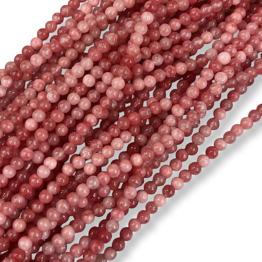 Jade Semi-Precious Stone Pink Beads 4mm – 38cm Strand