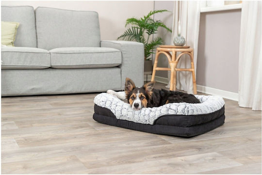 Lino Vital Bed Dog Cat Black Grey 110 × 75 Cm