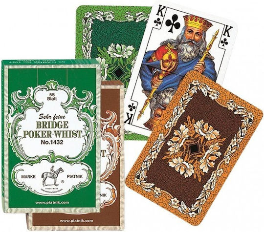 Piatnik Eichenblatt Bridge Poker Whist Kartenspiele Braune Farbe