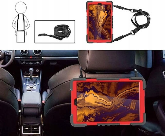 Case Rotating Stand Samsung Galaxy Tab A 10.1 2019 Red