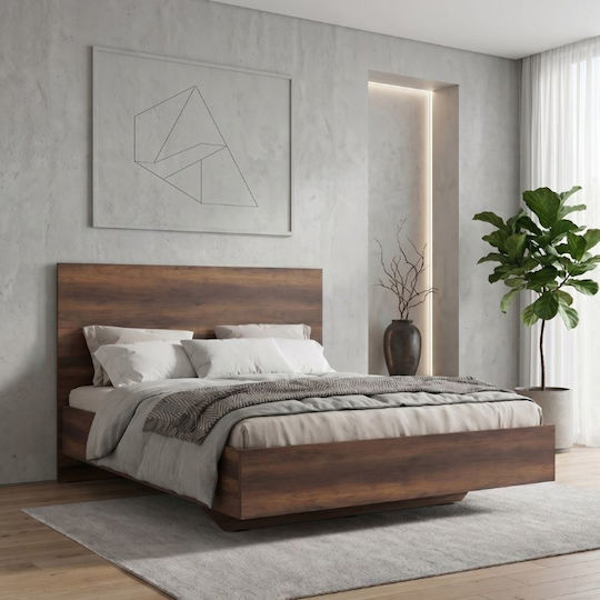 Oryana Bett Übergröße Holz Nussbaum Für Matratze 160x200cm GP009-0263