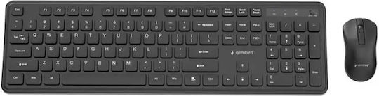 Gembird Slim Pro Kabelloses Tastatur & Maus Set Englisch (US)