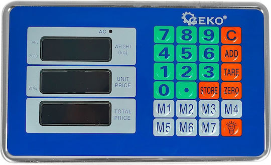 Geko Ηλεκτρονική Επαγγελματική Ζυγαριά με Ικανότητα Ζύγισης 300kg