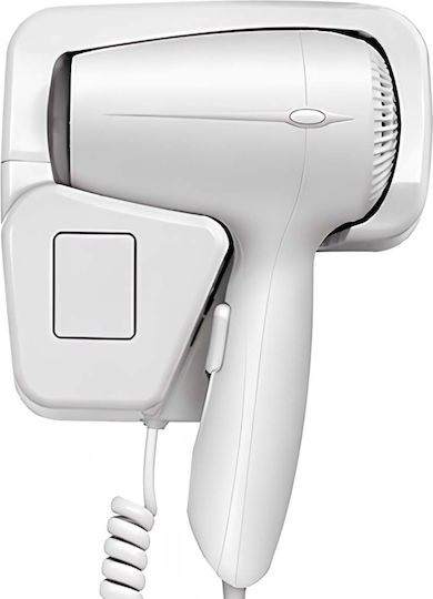 Avizar Elektrischer Wandmontierter Hotel-Haartrockner 1200w 2 Geschwindigkeiten Eingebauter Halter Weiß