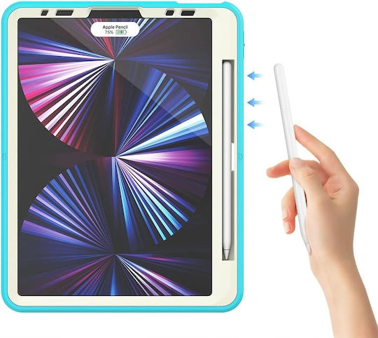 Case Ipad Pro 11” Air4/5 Stand Shoulder Strap Turquoise