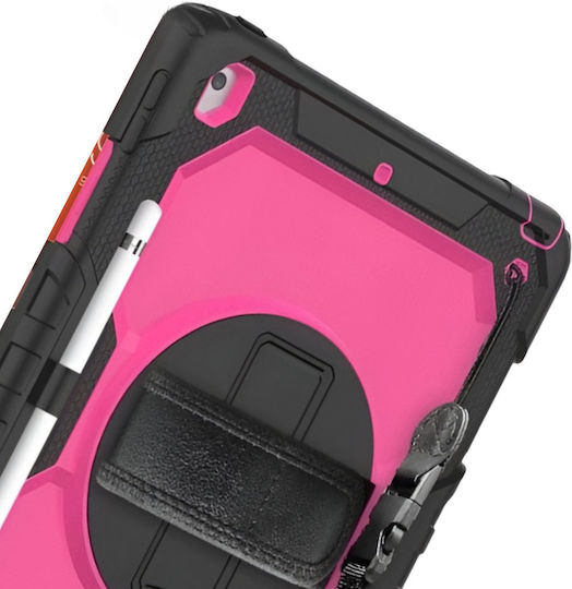 Flip Cover Rotativă Durabilă Roz (iPad 10.2)