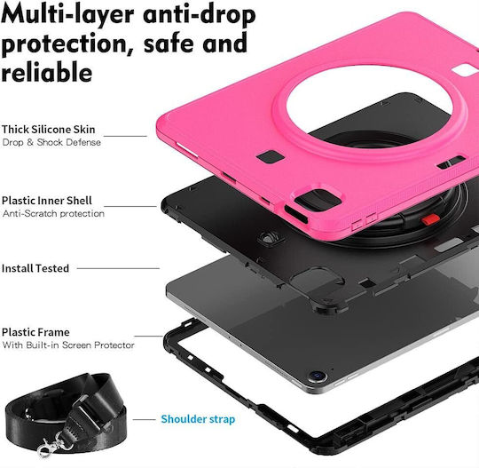 Flip Cover Περιστρεφόμενη Ανθεκτική Ροζ (iPad Pro 11)