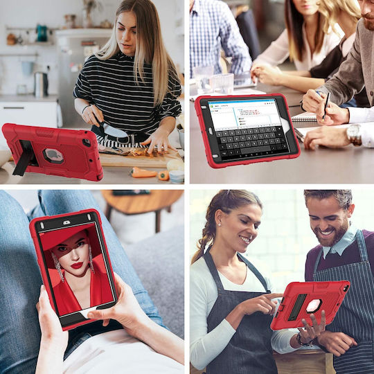 Flip Cover Durabilă Roșie (iPad 9 iPad 8 iPad 7)