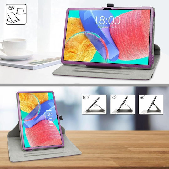 Husă Rotativă Teclast P25t 10.1" din Piele PU cu Funcție Stand Mov