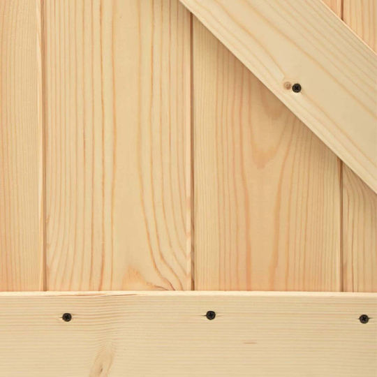 Vidaxl Door Narvik Natural 80 x 210 cm Solid Pine Wood
