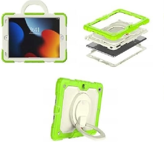 Калъф iPad 9 8 7 10.2" със стойка и презрамка за рамо зелен
