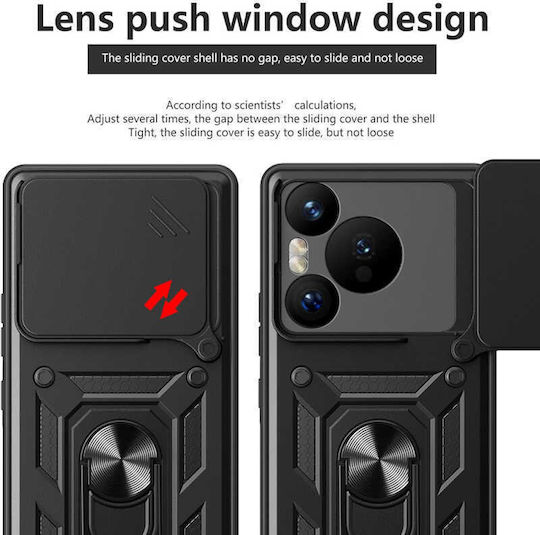 Techsuit Camshield Series Silicone Back Cover Black Xiaomi 17 Ultra