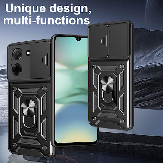Techsuit Camshield Series Silicone Back Cover Black Xiaomi 17 Ultra