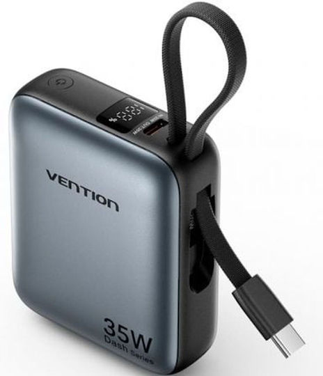 Vention Външна Батерия 10000mAh 35W с USB-C Изходен Порт Сива
