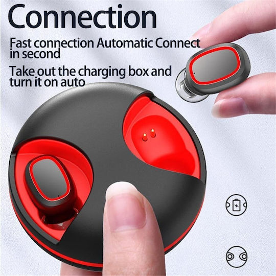 Nubi TWS 02 In ear Bluetooth хендсфри Слушалки с Кутийка за Зареждане Черен