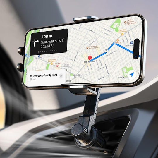 Lisen Βάση Κινητού Αυτοκινήτου 4" - 7" με Μαγνήτη MagSafe Μαύρη