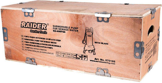 Raider RD-NWP88 Single-phase Pump Waste Water / Sewage 1.46hp 070188
