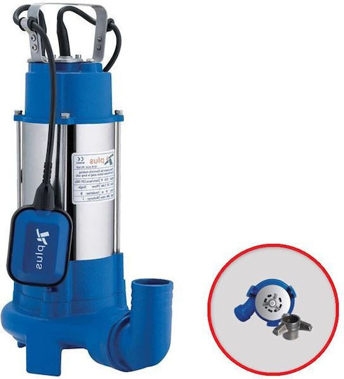 Plus Cut 16M Μονοφασική Αντλία Ακαθάρτων / Λυμάτων 1.6hp με Φλοτέρ και Κοπτήρες 230130