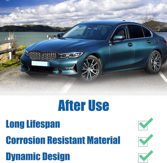 Quarkzman Grill Covers Bmw 3 G20 G21 2019-2023 Chrome Silver Front Grille