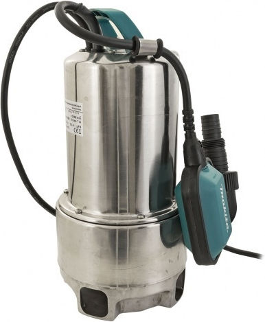 Makita PF0610 Μονοφασική Αντλία Ακαθάρτων & Ομβρίων Υδάτων 0.75hp με Φλοτέρ PF0610