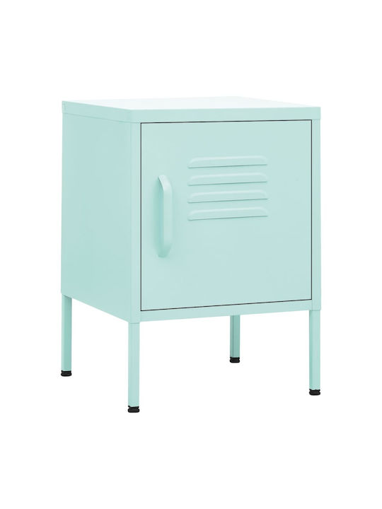Metallic Green Bedside Table 35x35x51cm