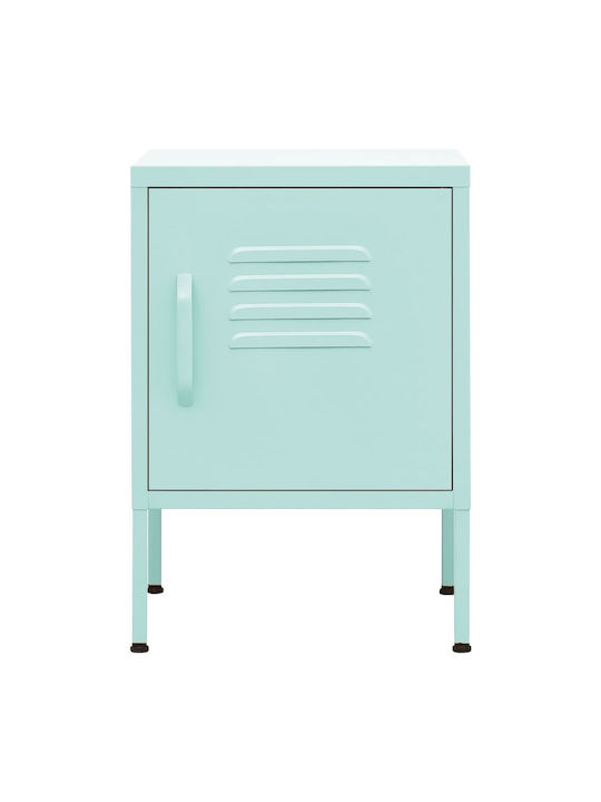 Metallic Green Bedside Table 35x35x51cm