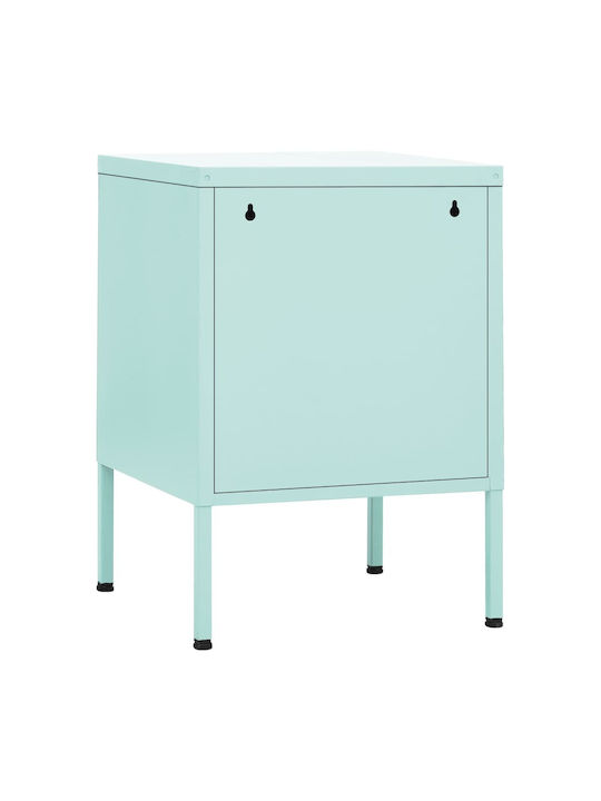 Metallic Green Bedside Table 35x35x51cm