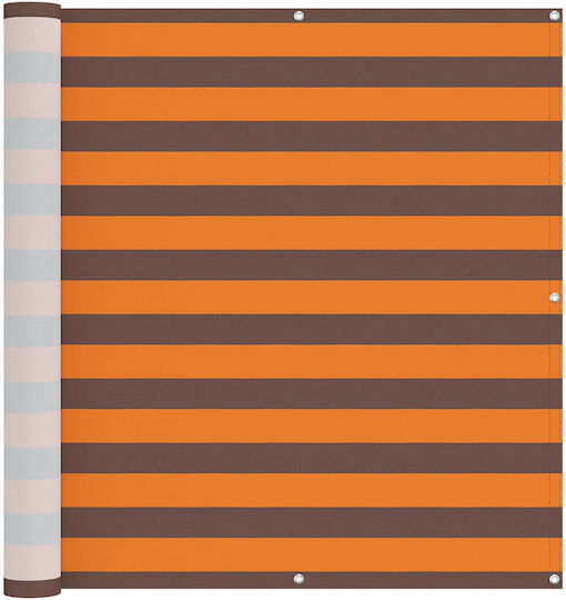 vidaXL Rectangular Orange Shade Divider 1.1x4m