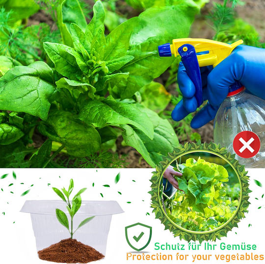 Set 25 Gulere 25 Plase Protecție Plante Împotriva Melcilor Insectelor