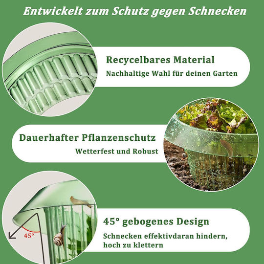 Anti-slug Rings 6 Pieces Ø 24 Cm Plant Protection Green