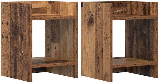 vidaXL Holz Pflanzentürme 30x30x40cm 2 Stück