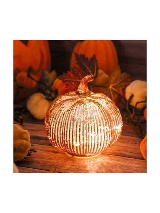 Dekorative Lampe Kürbis mit Fassung für E14 Lampe Rosa