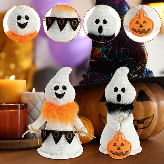 Plush Dekorative Lampe Kürbis Orange 2Stück