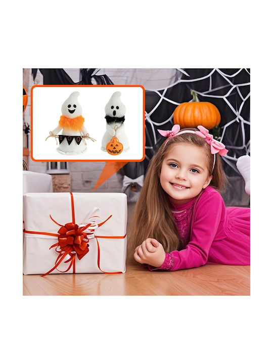 Plush Decorative Lamp Pumpkin Orange 2pcs