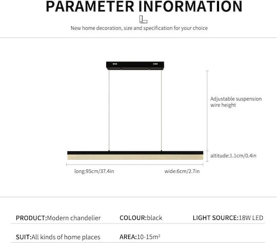 Lampa Hängelampe Schwarz