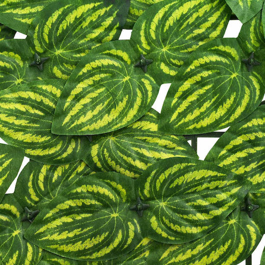 Vidaxl Folding Balcony Screen Leaves Green Yellow
