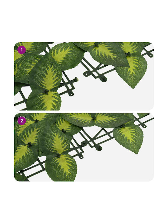 Vidaxl Folding Balcony Screen Leaves Green Yellow