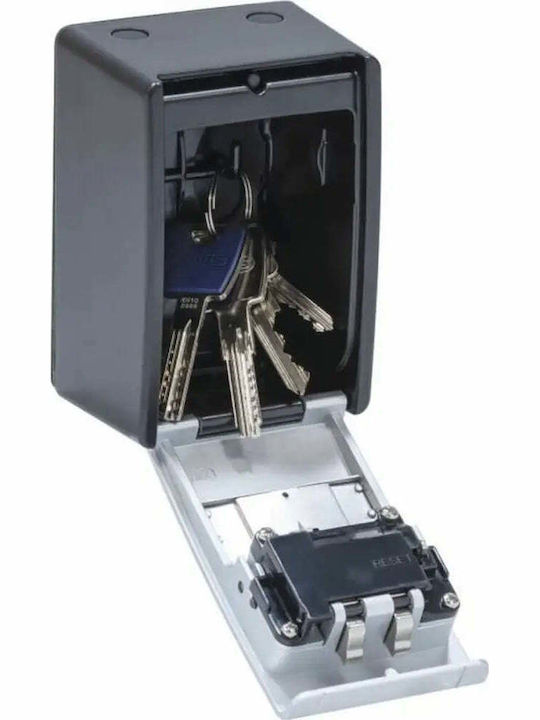 Abus KeyGarage 787 Big Wall-mounted Combination Key Holder Metallic with Combination Dial 50 Hooks 8.4x12x12cm