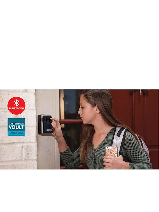 Master Lock Select Access Wall-Mounted Combination Key Holder Wi-Fi Plastic with Keyboard 12.7x5.9x8.3cm