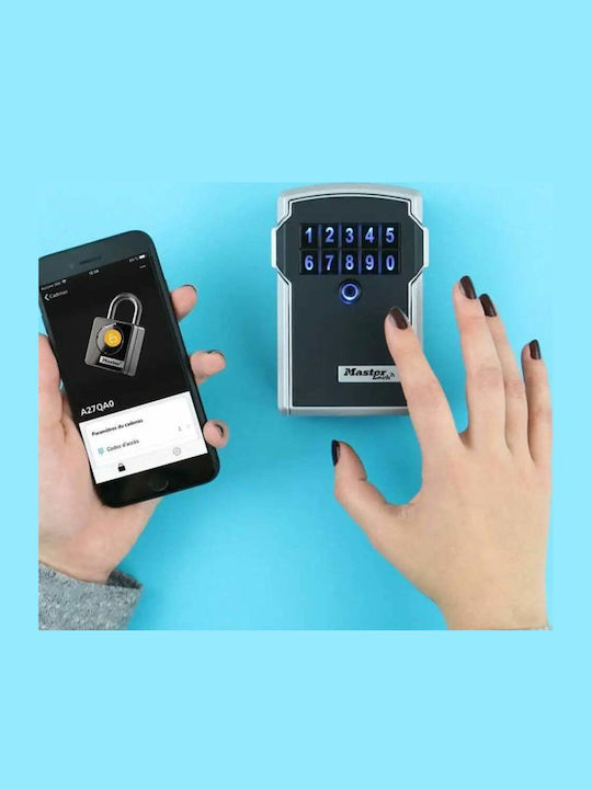 Master Lock Select Access Wall-Mounted Combination Key Holder Wi-Fi Plastic with Keyboard 12.7x5.9x8.3cm