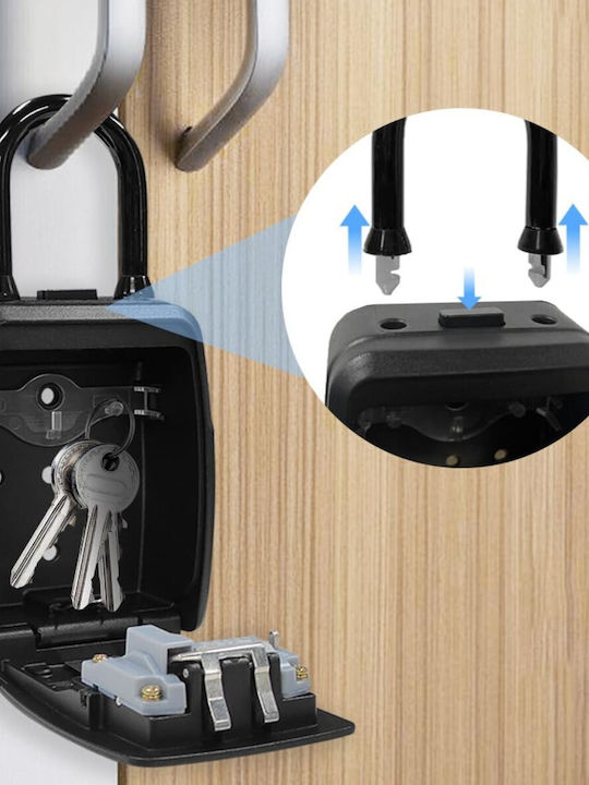 Home Wall Safe Box Keys Combination Key Holder with Combination Dial