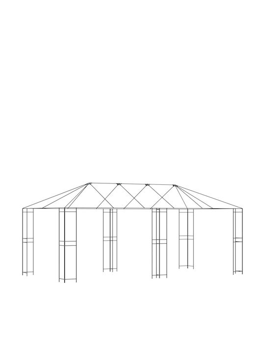 vidaXL Рамка За Тента За Тераса 6x3м