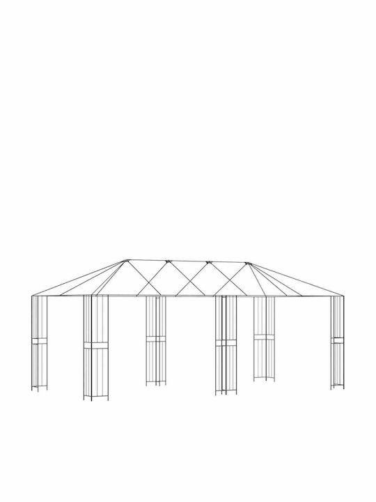 vidaXL Рамка За Тента За Тераса 6x3m